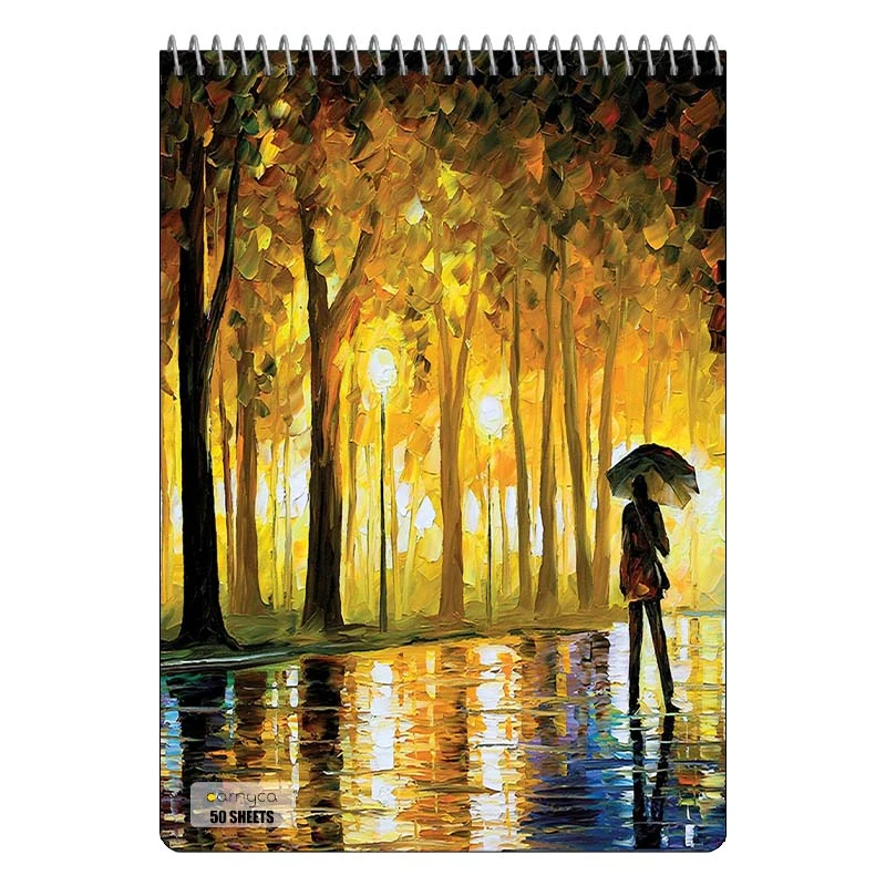 دفتر نقاشی 50 برگ سیمی کارنیکا طرح نقاشی های آبرنگی Watercolor Paintings کد 88815