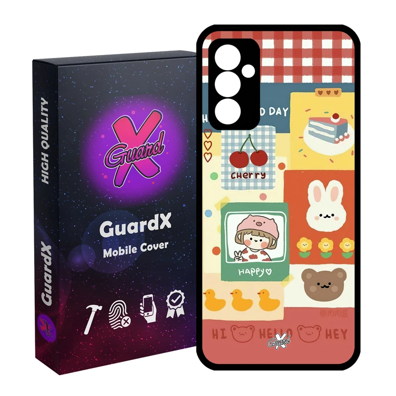 کاور گارد ایکس طرح دختر مدل Glass10515 مناسب برای گوشی موبایل سامسونگ Galaxy A54 / A54 5G