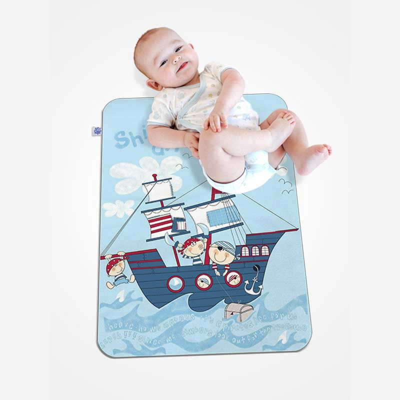 زیرانداز تعویض نوزاد شمسه نگار مدل کشتی کد P-141