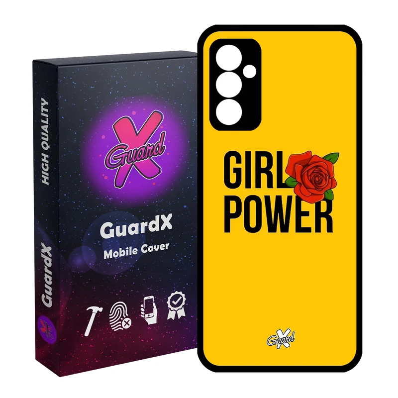 کاور گارد ایکس طرح Girl Power مدل Glass10037 مناسب برای گوشی موبایل سامسونگ Galaxy A34 / A34 5G