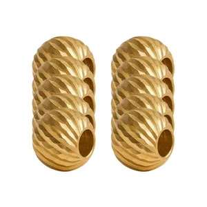 طلا گرمی 18 عیار ناریا مدل گوی البرنادو بسته 10 عددی