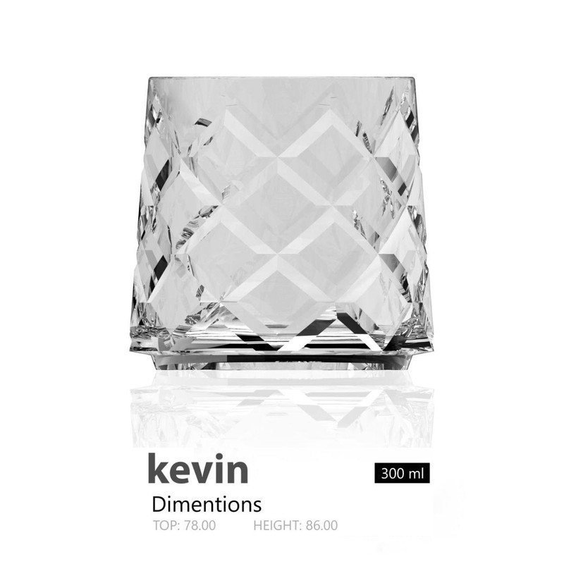 لیوان شیشه و بلور اصفهان مدل Kevin بسته 6 عددی