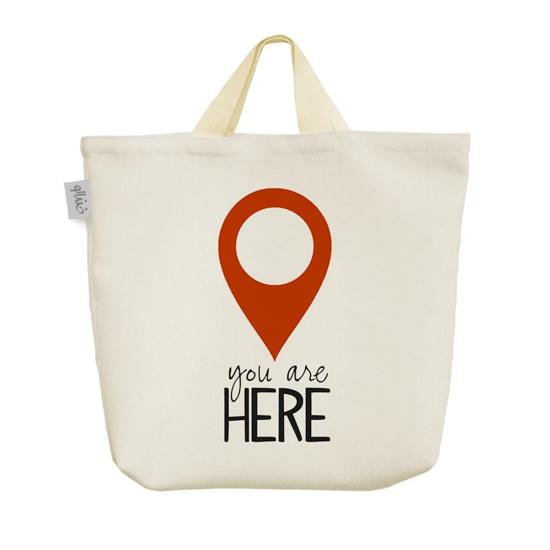 ساک خرید خندالو مدل You Are Here کد H504