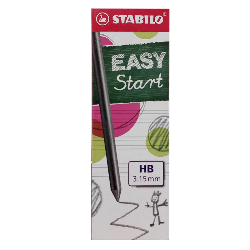 نوک مداد نوکی 3.15 میلی متر استابیلو مدل EASY Start مجموعه 6 عددی