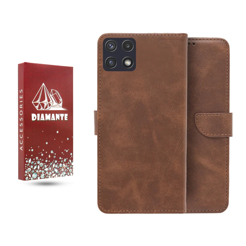 کیف کلاسوری دیامانته مدل چرم مناسب برای گوشی موبایل سامسونگ Galaxy A22 5G