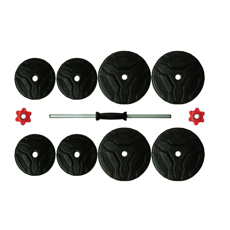 دمبل رادیس فیت مدل DVP-14-mix1 وزن 14 کیلوگرم بسته 2 عددی