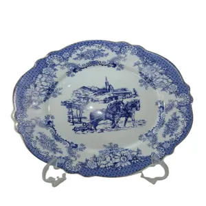 بشقاب میوه خوری چینی پردیس مدل ویلیج بسته 6 عددی