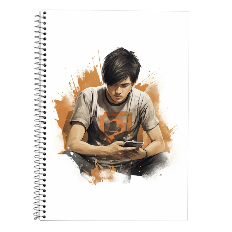 دفتر زبان 50 برگ مدوپد مدل دوخط طرح تایتان Titan کد DF11827