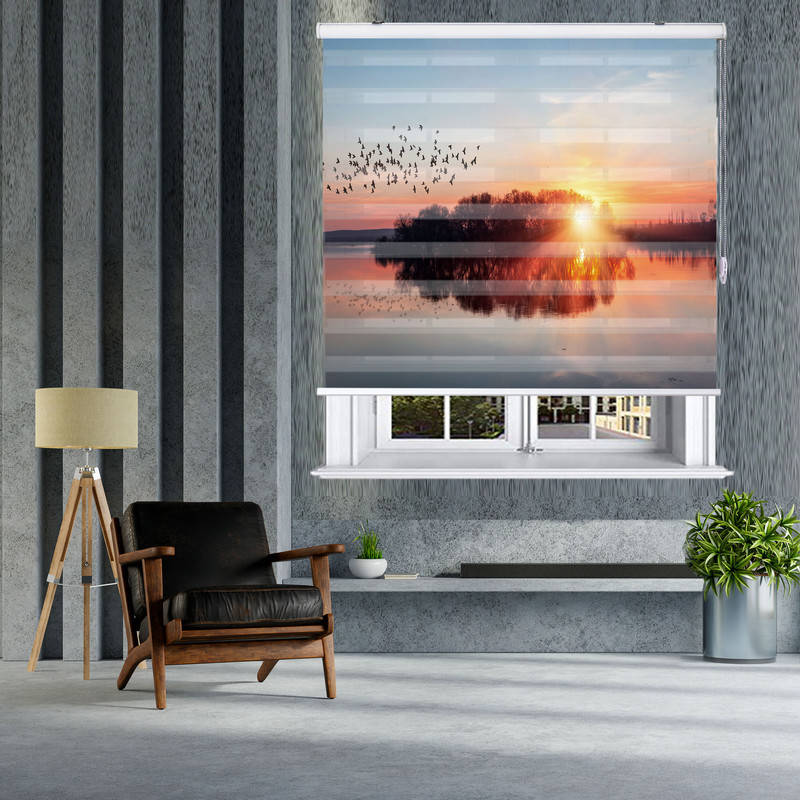  پرده زبرا زیو مدل L5032 سایز 150x280 سانتی متر