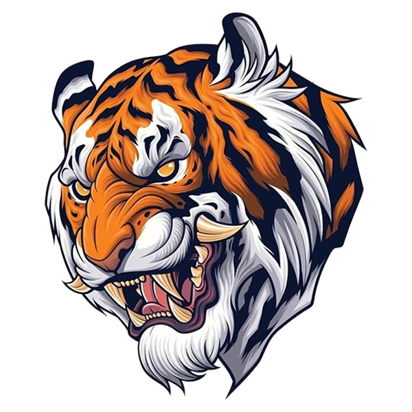 استیکر پارچه و لباس پاد آفرین طرح ببر کد 4334