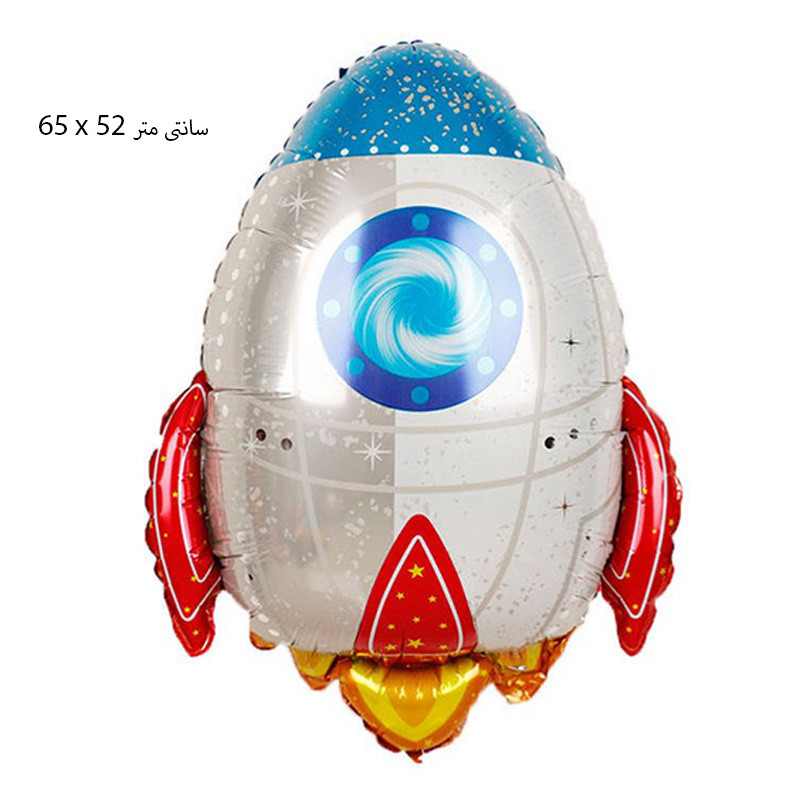 بادکنک فویلی مدل موشک و سفینه فضانورد در کهکشان کد DB30 مجموعه 4 عددی