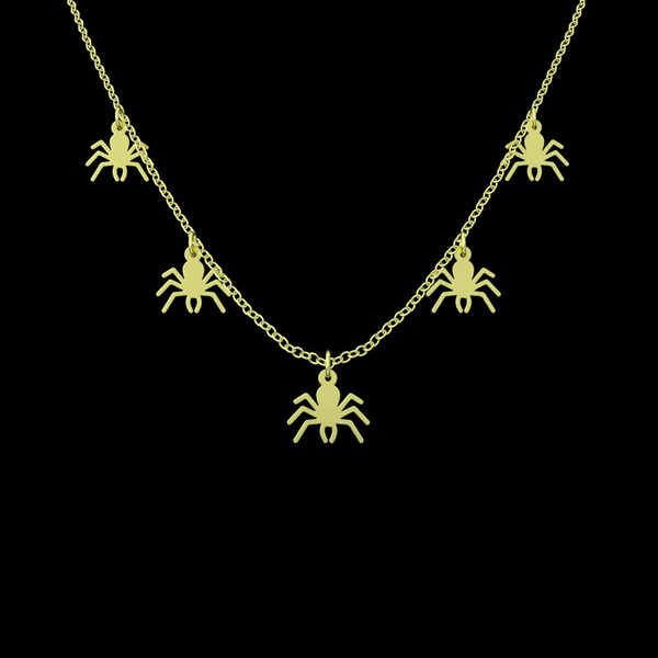 گردنبند طلا 18 عیار زنانه مدوپد مدل عنکبوت کد RNA11794