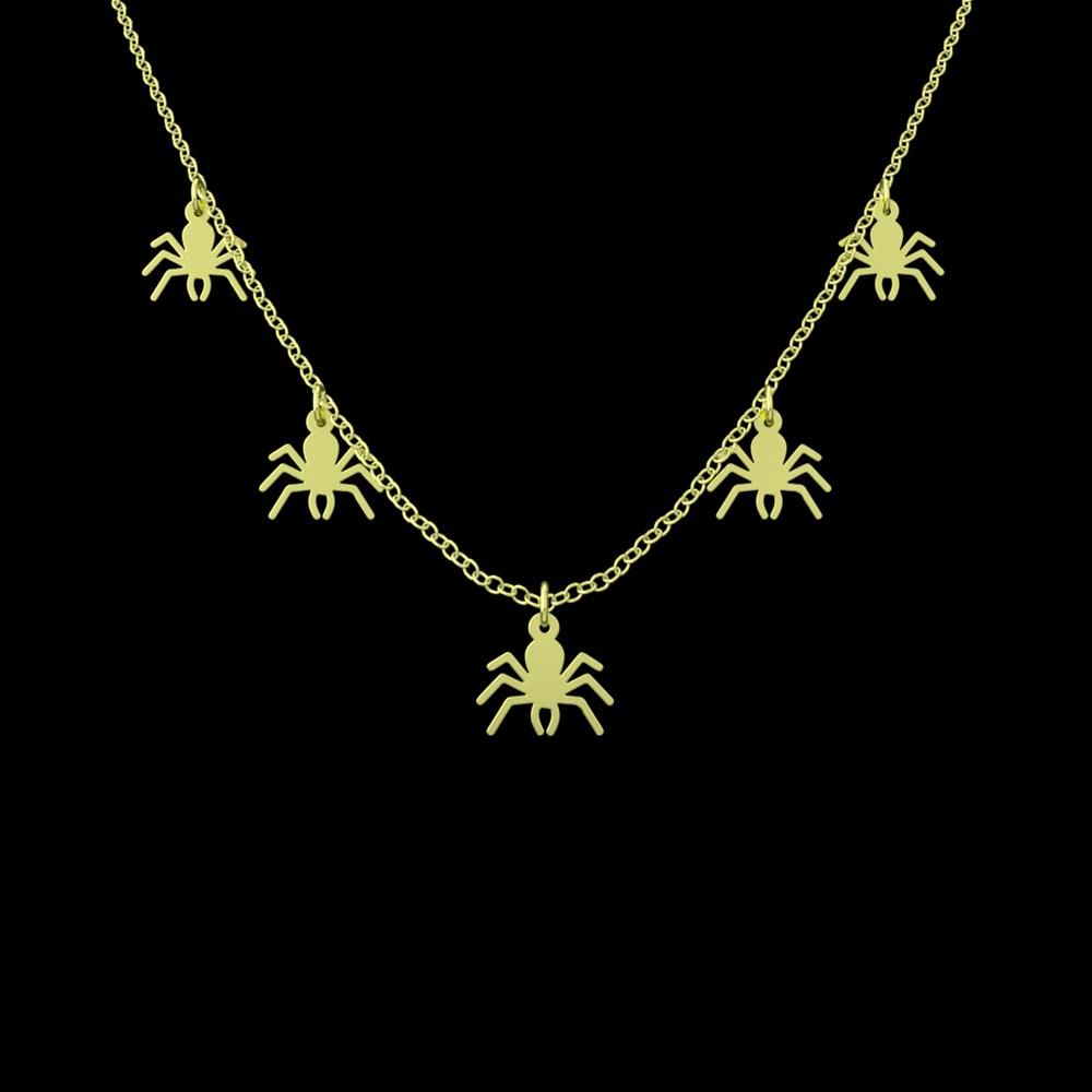 گردنبند طلا 18 عیار زنانه مدوپد مدل عنکبوت کد RNA11794 -  - 1