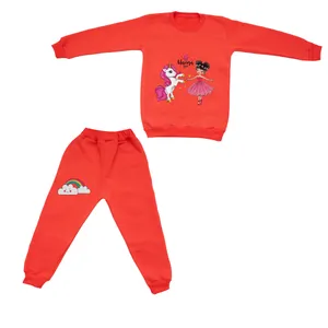 ست سویشرت و شلوار دخترانه مدل اسب شاخدار