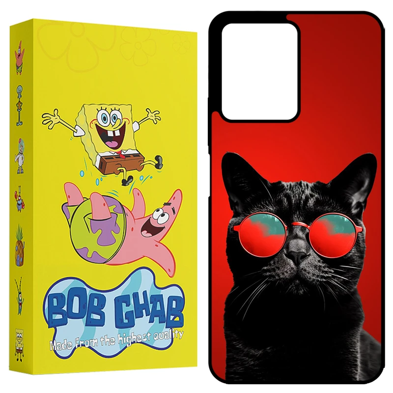 کاور باب قاب طرح گربه مدل BCPN12 مناسب برای گوشی موبایل شیائومی Redmi Note 12 4G