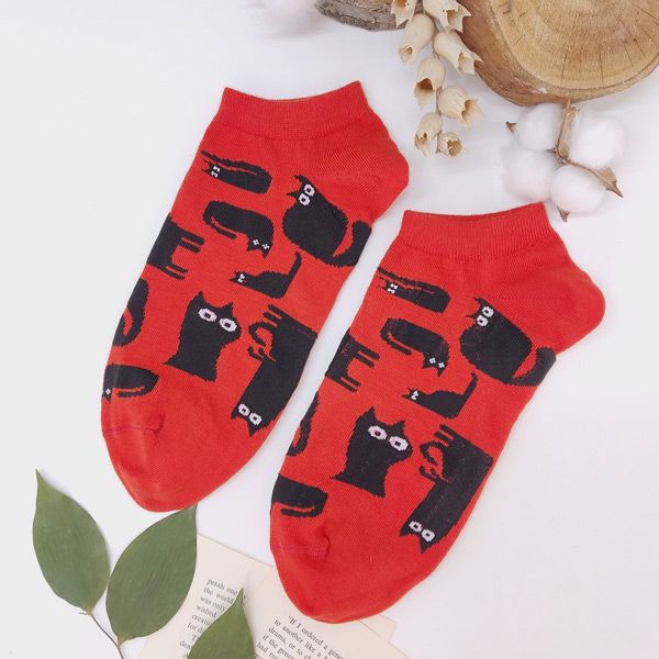 جوراب زنانه ال سون مدل گربه کد PH846 -  - 4