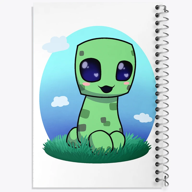 دفتر شطرنجی 50 برگ خندالو مدل بازی ماینکرافت (Minecraft) کد 36974