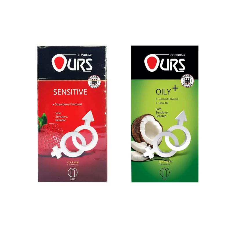 کاندوم اورز مدل Sensitive/Oily Plus مجموعه 2 عددی
