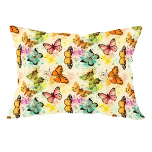 رو بالشی مدل مخمل طرح پروانه کد 2331