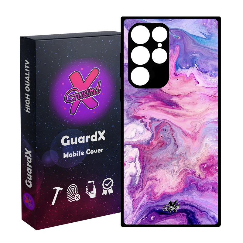 کاور گارد ایکس طرح ماربل مدل Glass10303 مناسب برای گوشی موبایل سامسونگ Galaxy S23 Ultra