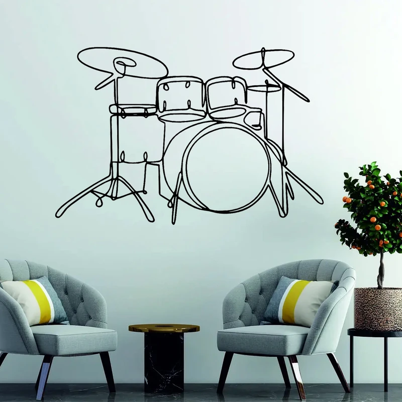 استیکر مدل چوبی موسیقی درامز کد T561