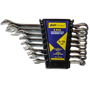 آچار یکسر تخت و یکسر رینگی سان تولز مدل VF 85 K 120 مجموعه 8 عددی