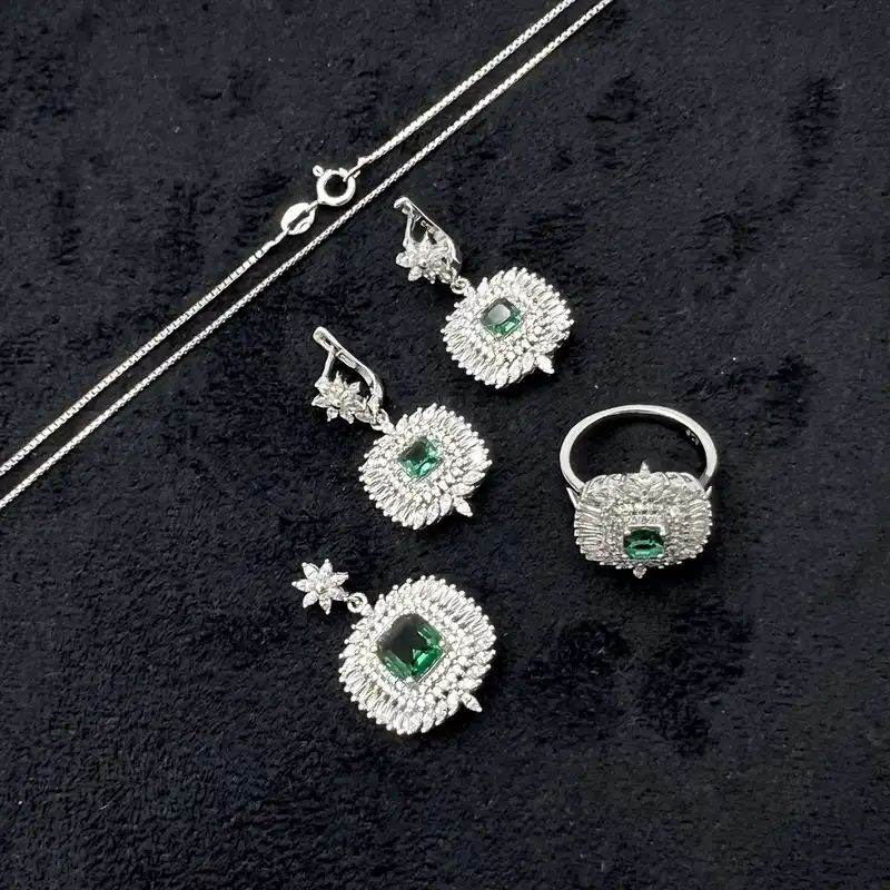 نیم ست نقره زنانه مدل NG8211