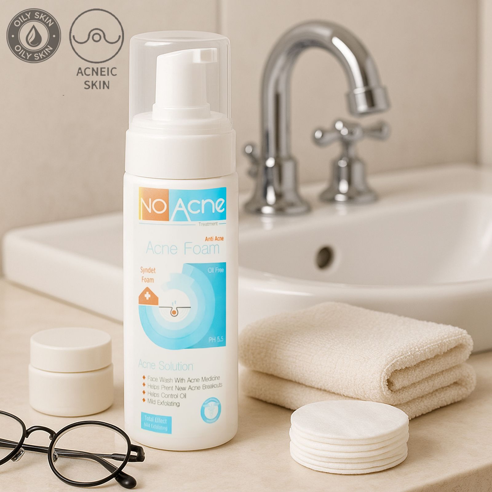 فوم شست‌وشوی صورت نوآکنه مدل Anti Acne حجم 150 میلی‌لیتر -  - 3