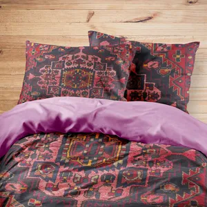 سرویس روتختی مدوپد طرح فرش کاطاهر بروجرد لچک و ترنج مدل C-brojerd02 یک نفره 4 تکه