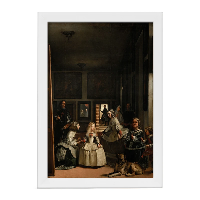 تابلو خندالو مدل نقاشی ندیمه ها اثر دیه‌گو ولاسکس کد F12363