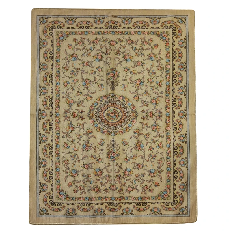 پادری مدل ابریشم طرح باغ مینیاتور سایز 100x75 سانتی متر