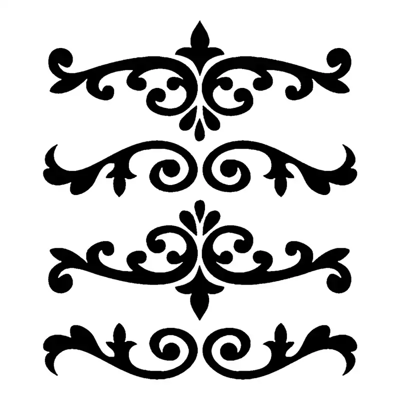 شابلون باتیس آرت طرح حاشیه کد 490