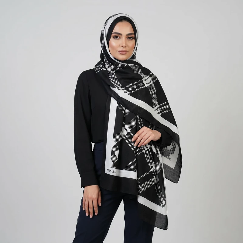 شال زنانه مدل نخی چهار فصل کد 5083