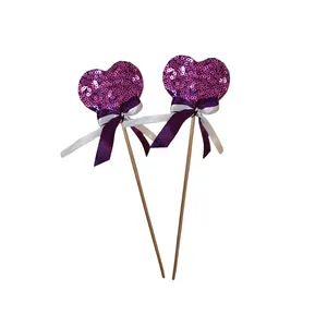 تاپر مدل قلب پولکی مجموعه 2 عددی