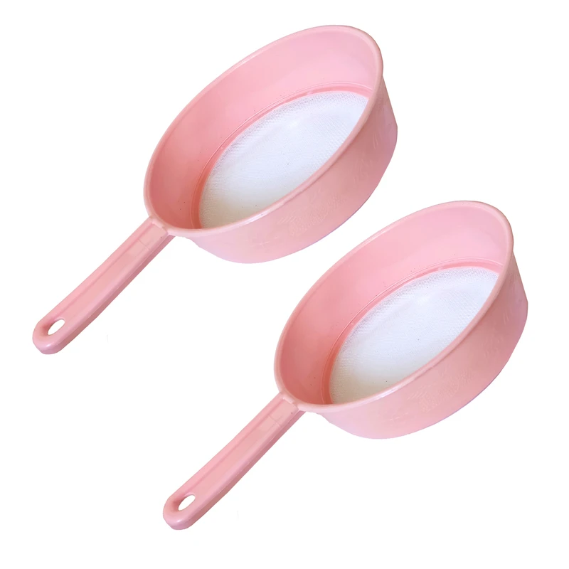 صافی مدل دسته دار پلاستیکی ریزدانه مجموعه دو عددی