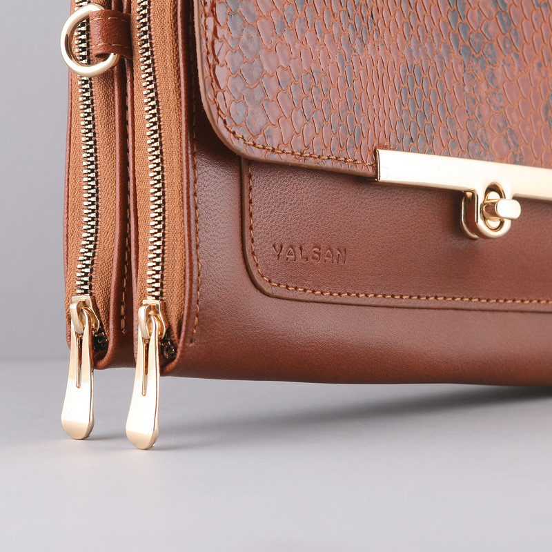 ست کیف و کفش زنانه چرم یلسان مدل لیندا کد TARA-MRV-912-asl