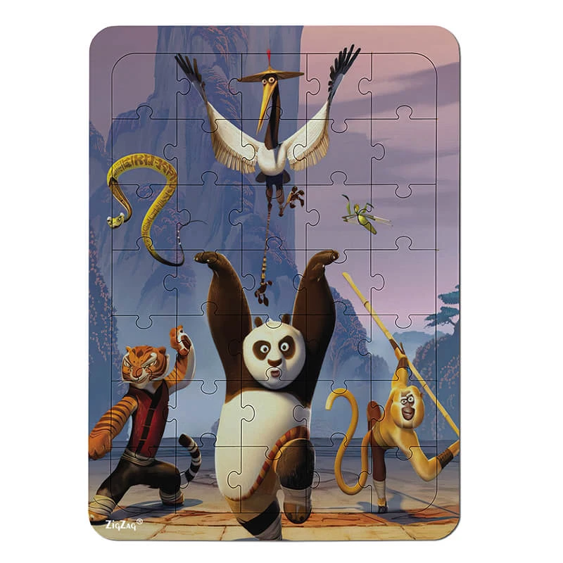 پازل 35 تکه زیگ زاگ مدل چوبی پاندا کنگفوکار کد 351048