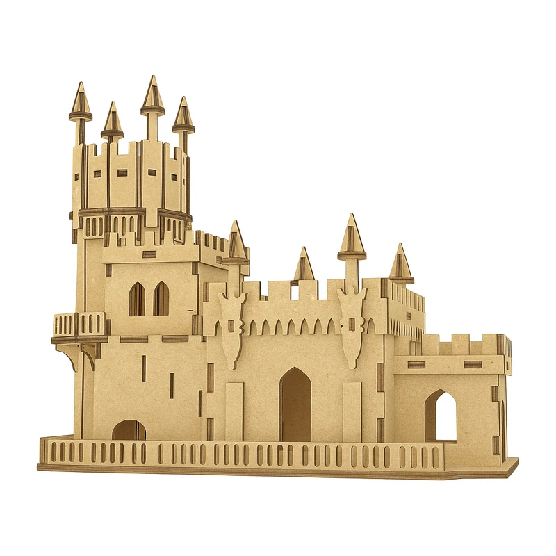ساختنی 113 تکه مدل ماکت چوبی قلعه کد M165