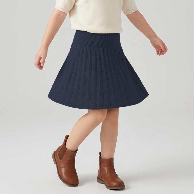 دامن بافت دخترانه آی چیلک مدل پلیسه کد 34030 -02