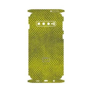 MAHOOT Yellow Snake Skin-FullSkin Cover Sticker for Samsung Galaxy S10