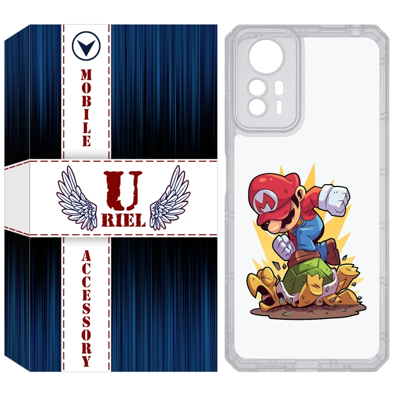 کاور یوریل مدل Clear کد 64 طرح ماریو مناسب برای گوشی موبایل شیائومی Redmi Note 12S