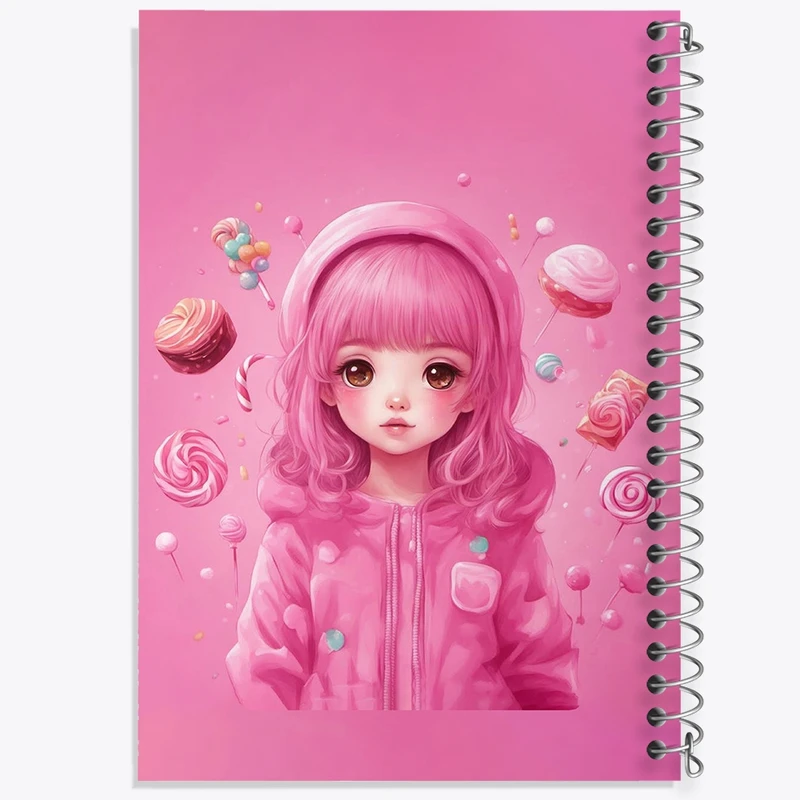 دفتر شطرنجی 50 برگ خندالو مدل دخترانه کد F2761