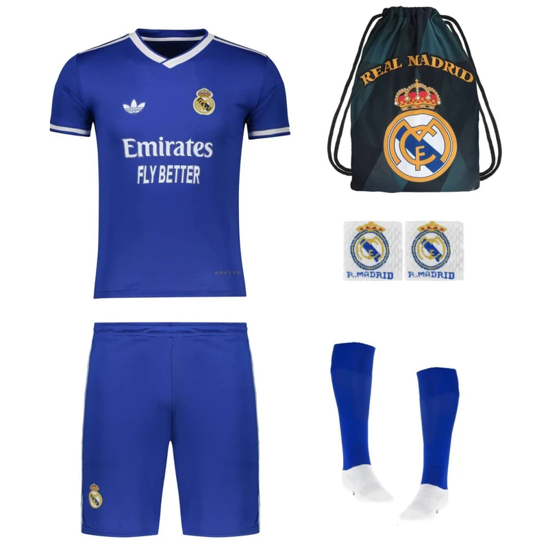 ست 6 تکه لباس ورزشی پسرانه مدل سوم رئال مادرید طرح امباپه 