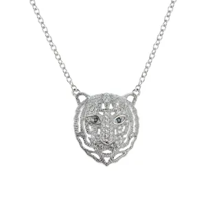گردنبند نقره زنانه مدل شیر خاص کد 2415433