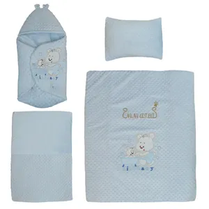 سرویس خواب نوزادی طرح حبابی کد 001 مجموعه 4 عددی