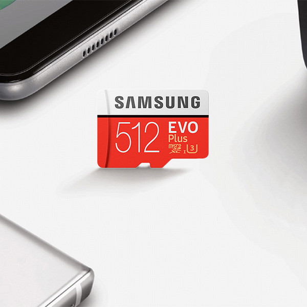 کارت حافظه microSDXC سامسونگ مدل Evo Plus کلاس 10 استاندارد UHS-I U3 سرعت 100MBps ظرفیت 512 گیگابایت به همراه آداپتور SD