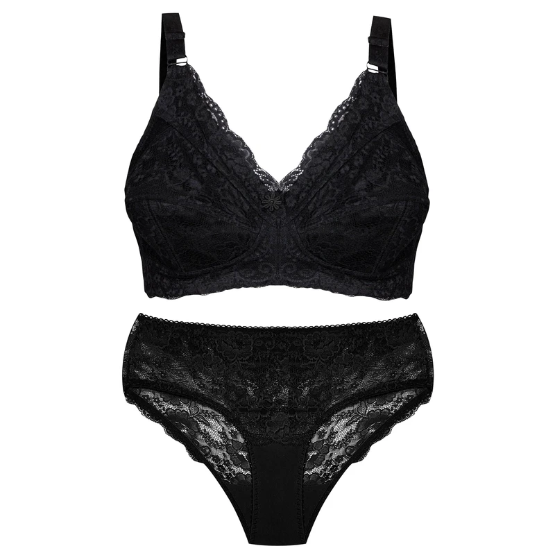 ست شورت و سوتین زنانه پانیذ مدل بدون فنر گیپوری 9016