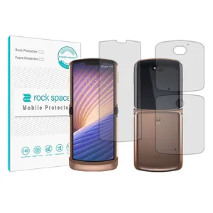 Rockspace HyGEL transparent screen protector suitable for Motorola Razr 5G mobile phone with back protector