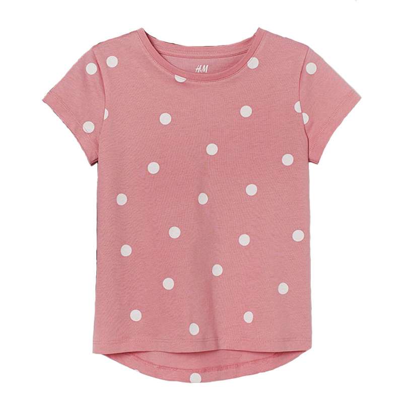 تی شرت آستین کوتاه دخترانه اچ اند ام مدل 0813051