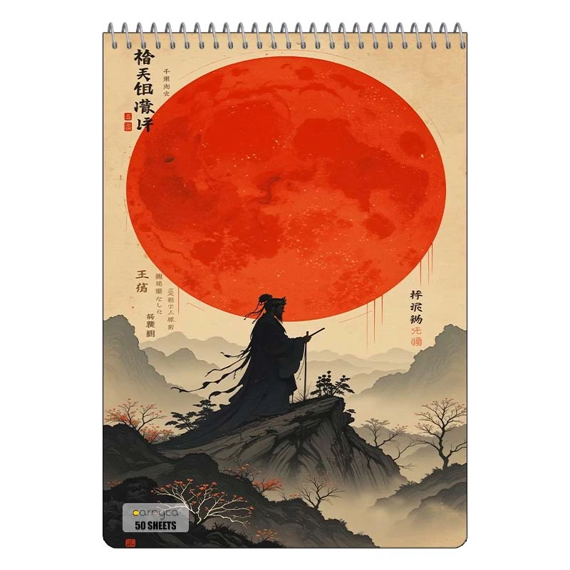 دفتر نقاشی 50 برگ سیمی کارنیکا طرح پوستر ژاپنی Japan poster کد 63570